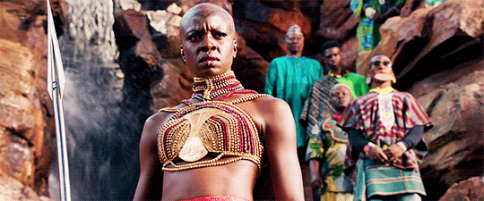 bevioletskies:badass women of the MCU → okoye“For Wakanda?...