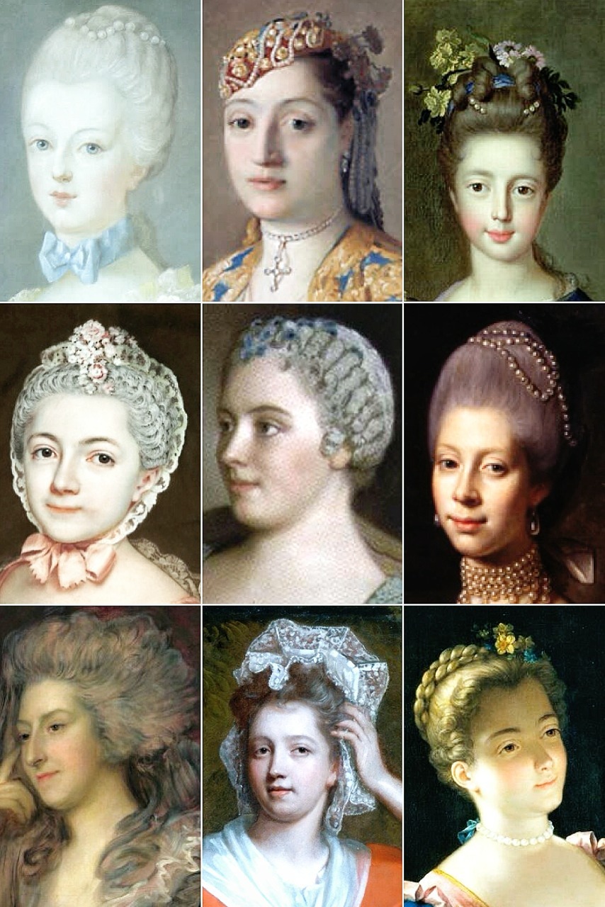 18th Century Woman’s Hairstyles A collection of... | THE VINTAGE THIMBLE