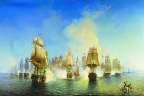 ltwilliammowett - The Battle of Athos,19 June 1807 by Alexey...