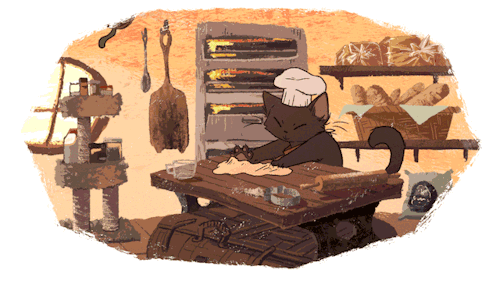 qrtrs - 9 loaves, the feline bakery! (click for hq)