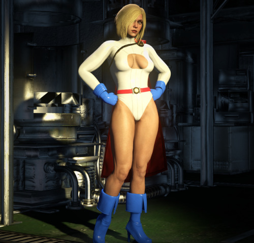 mrsmugbastard - Galatea-inspired outfit for Power Girl. Has skins...