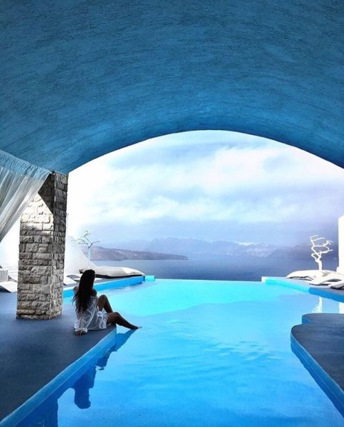 Infinity Pool @astarte_suites | #santorini (at Astarte...