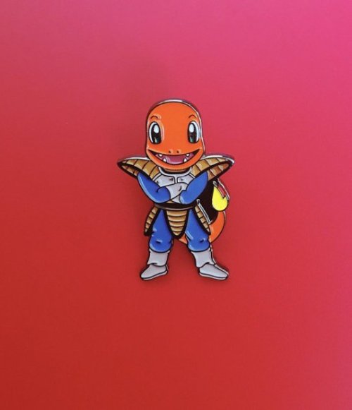 retrogamingblog:Pokemon X Dragon Ball Z Pins made by Carolina...