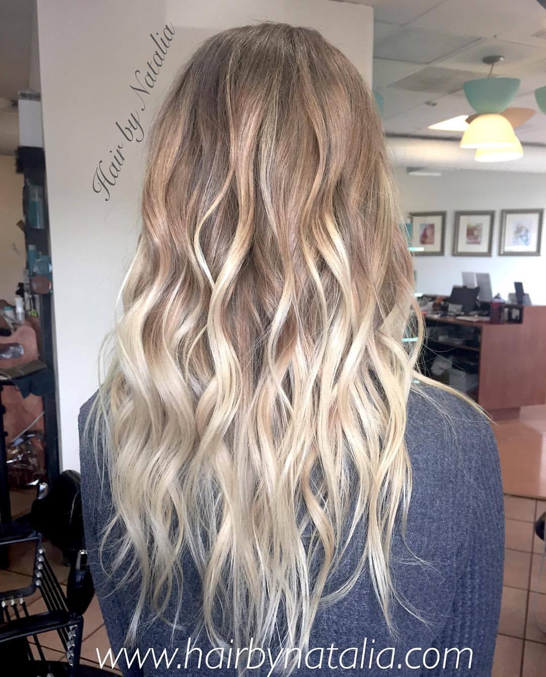 Balayage Hair Color — Sandy blonde Balayage. That is the end result...