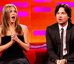 sebastianstam - Jennifer Aniston gets a surprise from the...