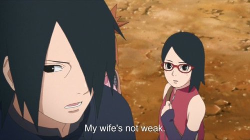 uchihasasukerules - Sasuke loves his wife.