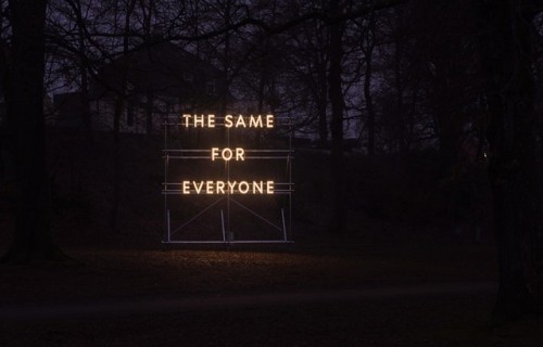 visual-poetry - »the same for everyone« by nathan coley (+)