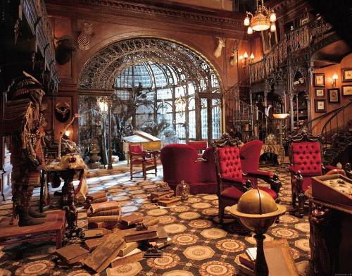 steampunktendencies - The Study Set from the Haunted Mansion.