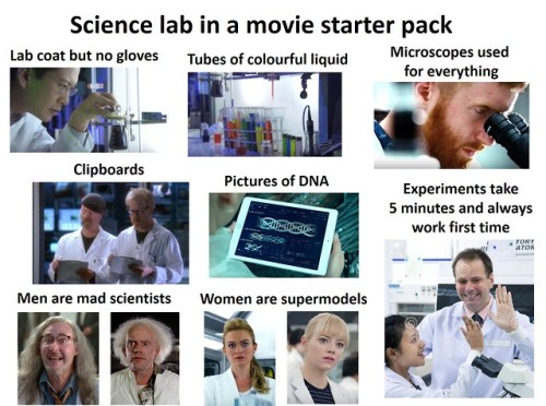 newtonpermetersquare - Science lab in a movie starter pack