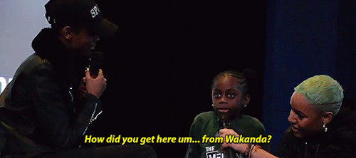 amaralanegra - BLACK PANTHER Q&A - Letitia Wright Gets Asked...