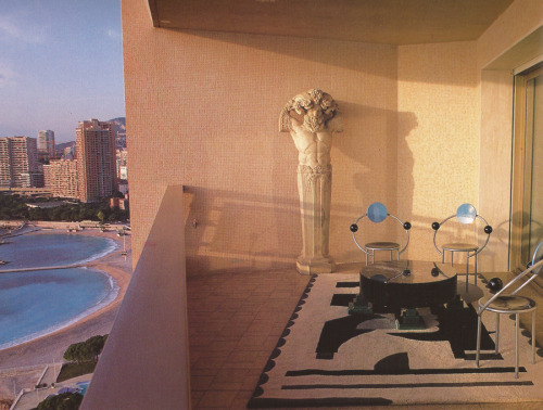 zonkout - Karl Lagerfeld’s 21st floor Monte Carlo apartment.