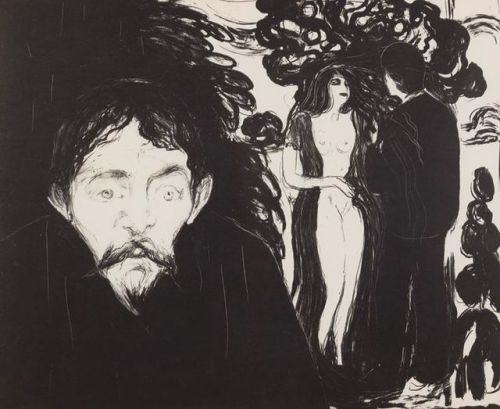 last-picture-show - Edvard Munch, Jealousy I & II, 1896