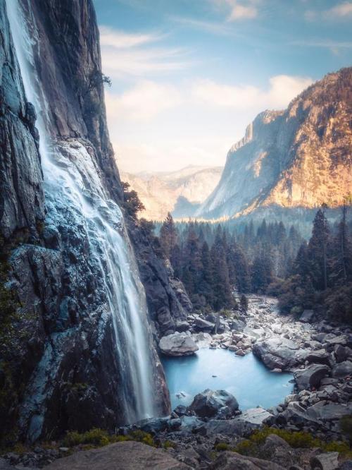 amazinglybeautifulphotography - Underneath Yosemite Falls...