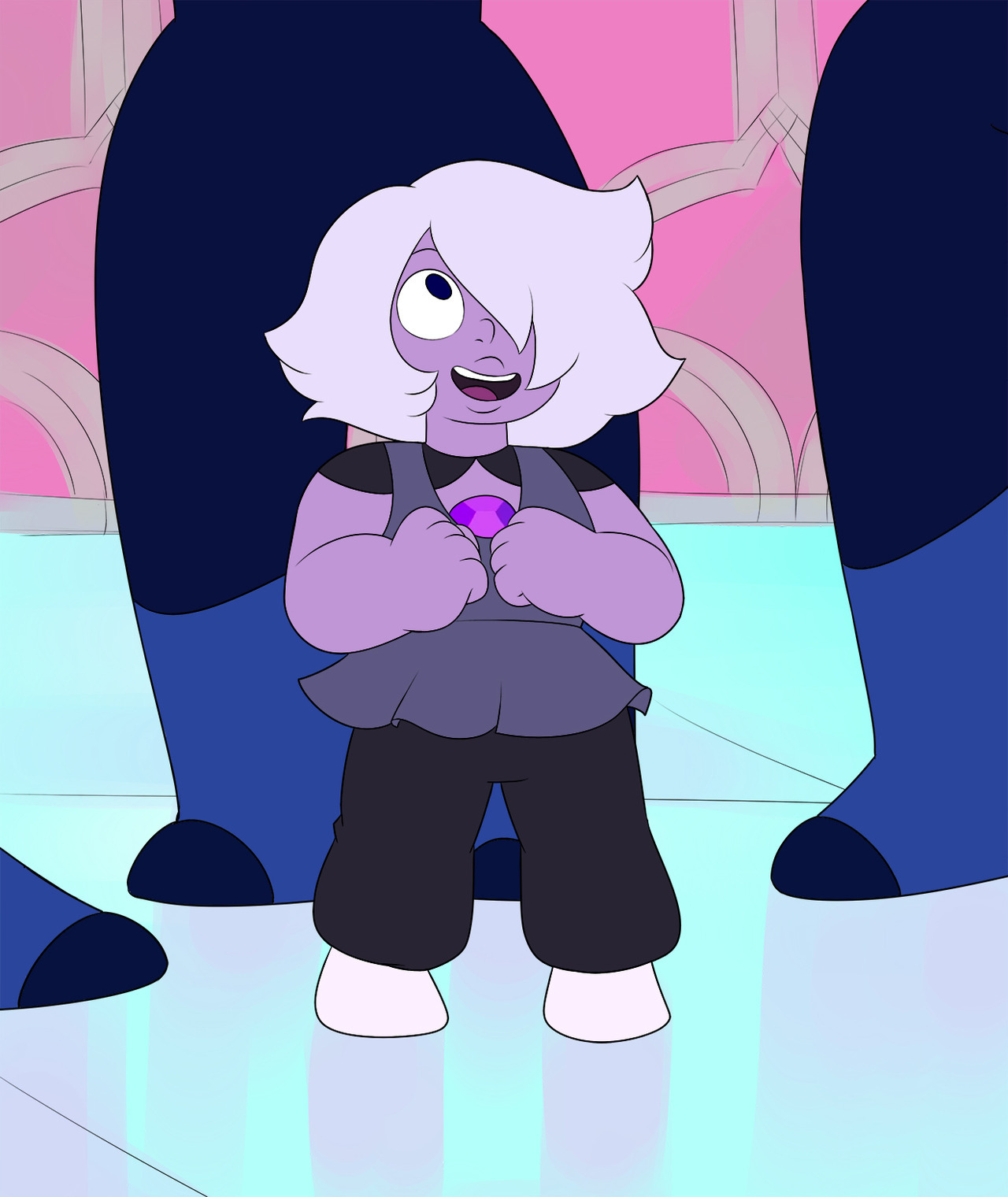 I still think if Amethyst was found and raised by the Famethyst instead of the Crystal Gems, adorable shenanigans would’ve been had by all. As a side note, the working file’s name was “amekitten” and...
