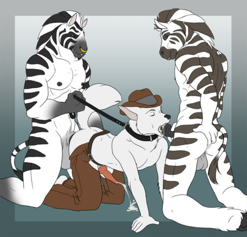 doberman-and-tiger1 - Spitroast and blowjobs for anon