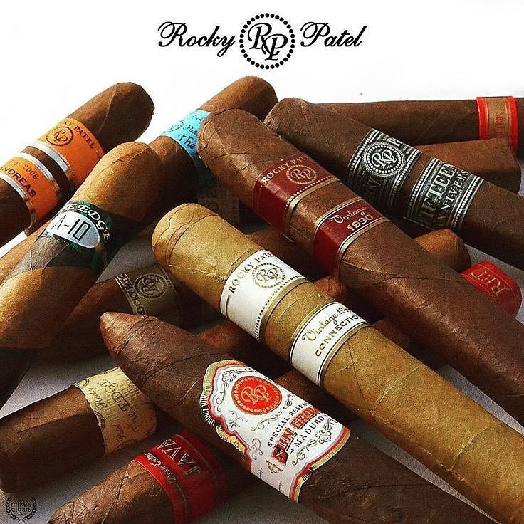 Stop by and check out the great selection of @rockypatelcigar that we have in stock! #cigars #cigarandspirits #cigar