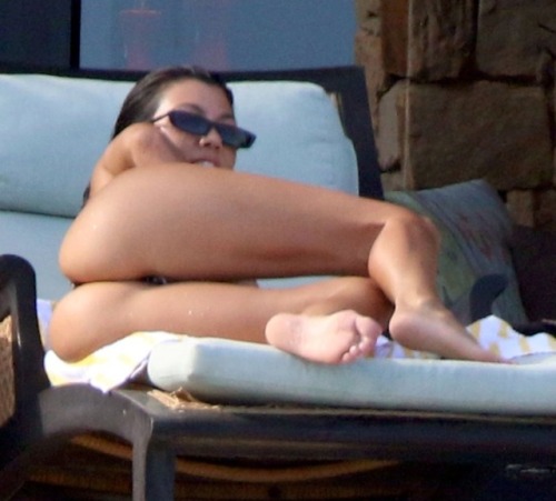 celebpictures - Kourtney Kardashian is a Hot MILFSmoking hot