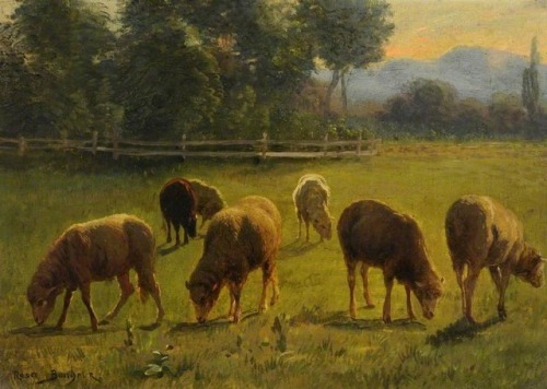 rosa-bonheur - Sheep in a Landscape, Rosa...