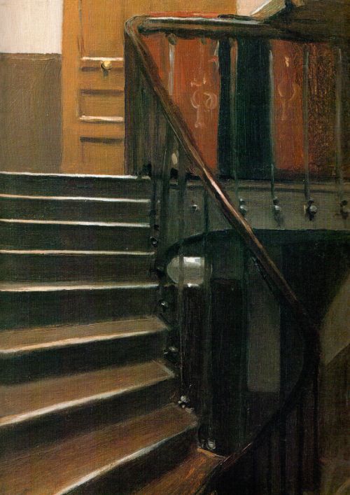 last-picture-show - Edward Hopper, Stairway at 48 Rue de Lille,...