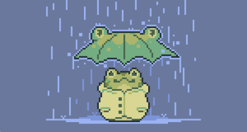 paperfinch - frog mage is finally prepared for the rain |...