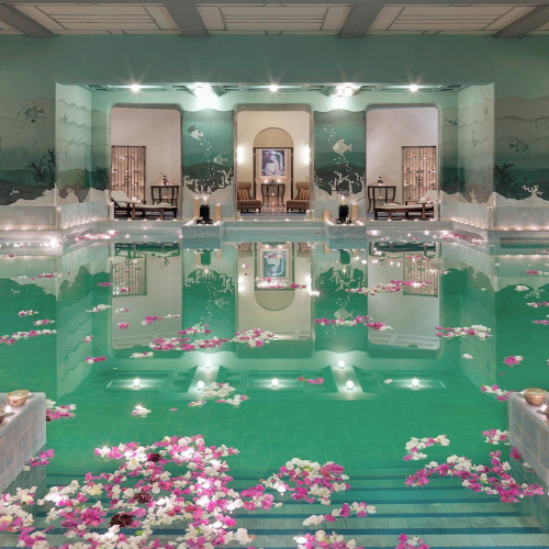 palmvaults:Indoor swimming pool at Umaid Bhawan Palace