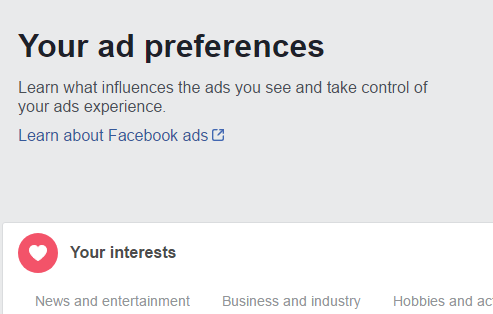 meladoodle:These are some of the things Facebook thinks I’m...
