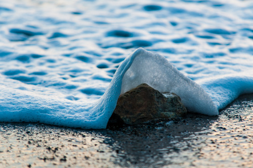 sixpenceee - Seafoam splash captured at a thousandth of a...