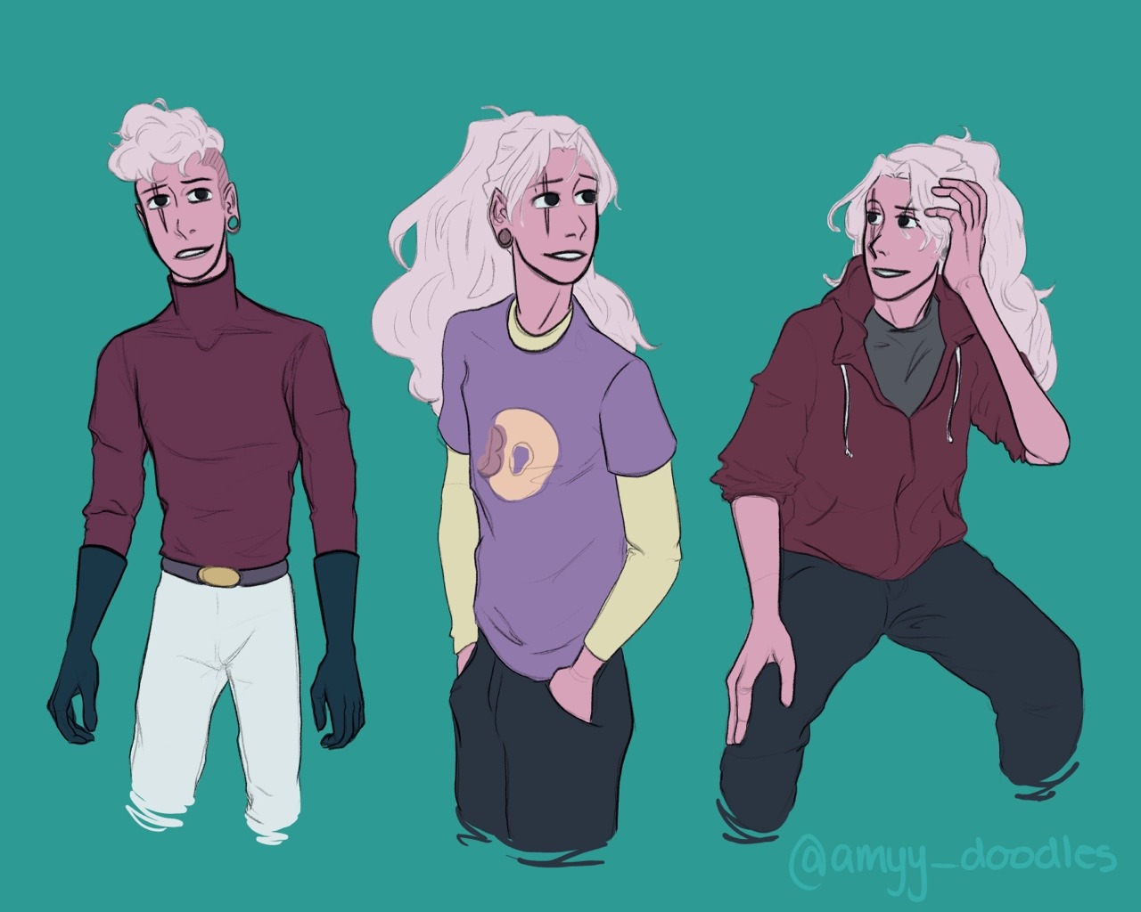 Just caught up on all the Steven Universe episodes and am obsessed with the idea of Lars growing out his hair because it would be amazing✨