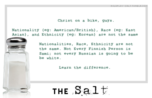 “Christ on a bike, guys. Nationality (eg - American/British),...