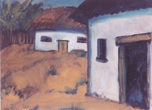expressionism-art - Zigeunerhütten, 1928, Otto MuellerSize - 65x47...