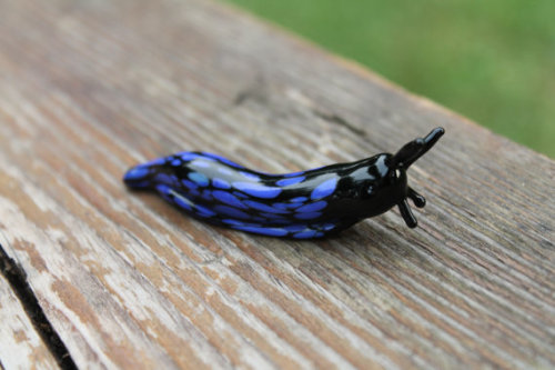 lesstalkmoreillustration - Handcrafted Spotted Slug Glass...