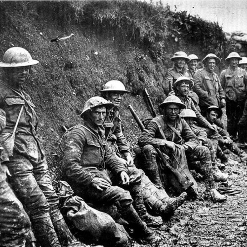 steponesurvival - World War I soldiers in a trench. WW1 The...