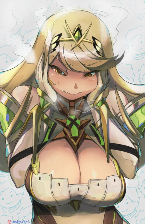 woofycakes:mythra my fav!!support me on patreon:...