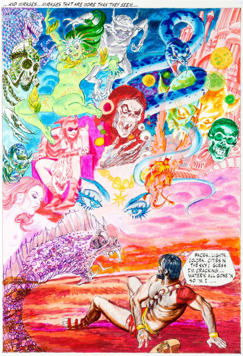 thebristolboard - Original painted splash page by Gray Morrow from...