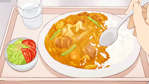 Image result for curry anime gif