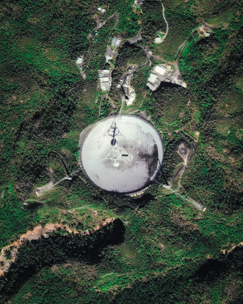 dailyoverview - The Arecibo Observatory is a radio telescope in...