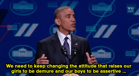 micdotcom:Watch: President Obama delivers pointedly feminist...