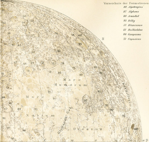 starffiisshinadaze - 19th century map of the moon