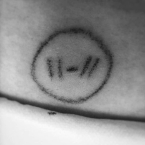 WIP stick n poke just above my right hip! #stickandpoke...