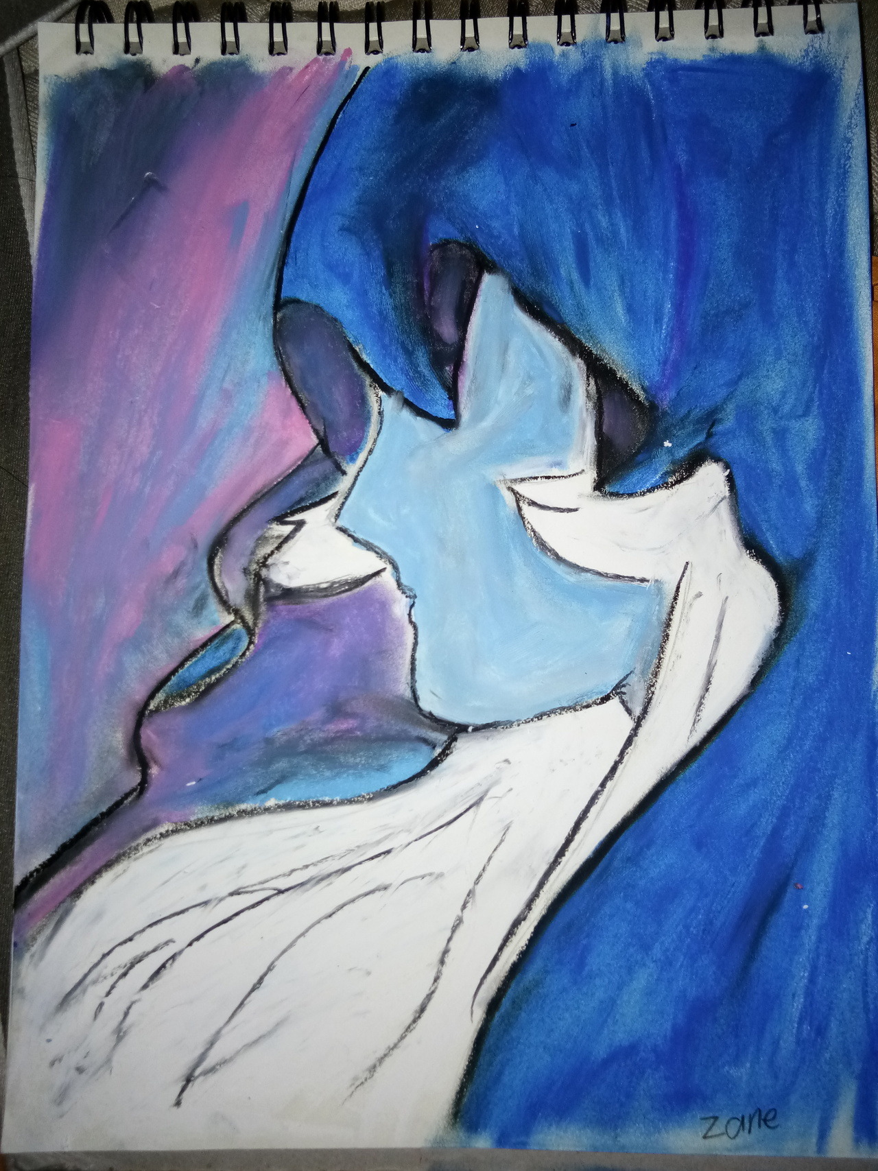My Diamond.. Oil Pastel on paper Pls dont repost, a reblog is highly appreciated