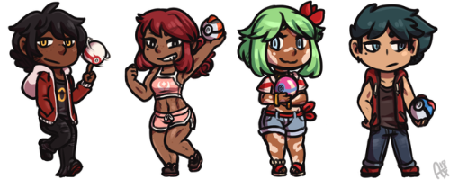 trainer-annie - ‘Second gen’ chibis! While they won’t go up on the...