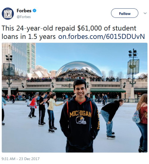 whyyoustabbedme - When someone actually paying off their student...