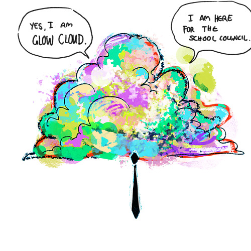 musicalravencreates - jennerallydrawing - glow cloud with tie....