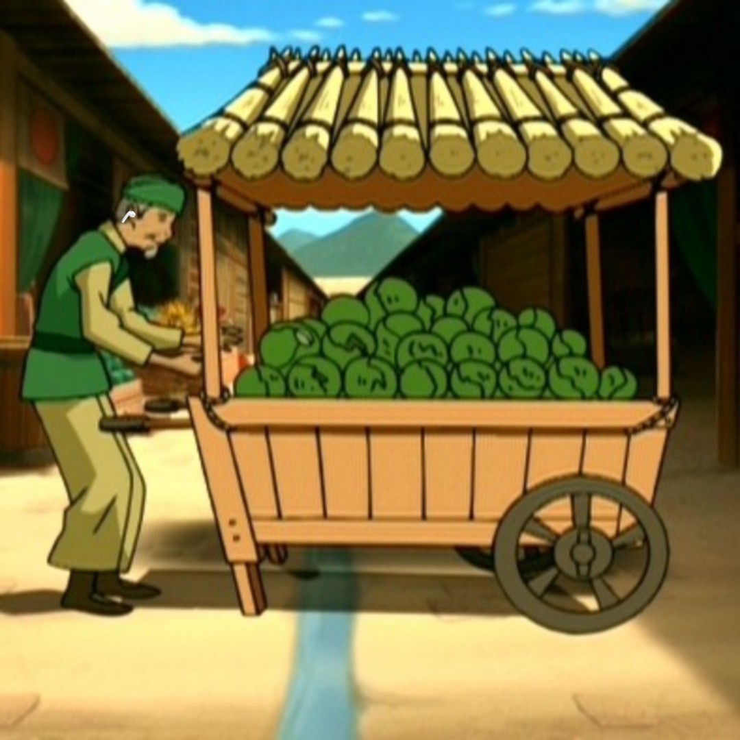 The Last Airbender  Avatar Cabbage Man Funko HD Png Download   Transparent Png Image  PNGitem