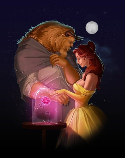 princessesfanarts - beauty and the beast by Diablera