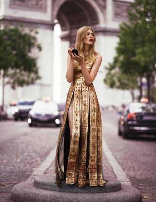 runwayandbeauty - Irina Nikolaeva in Valentino Haute Couture for...