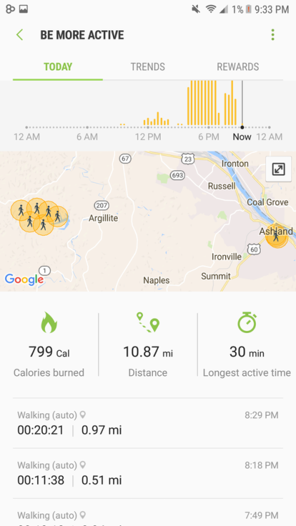 Got in almost 11 miles with the BF! He keeps me motivated 