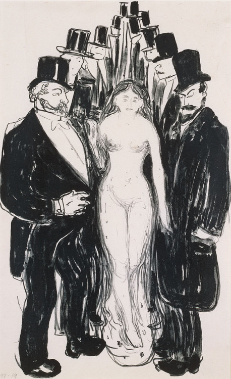amare-habeo - Edvard Munch (Norwegian, 1863 - 1944)The Alley,...