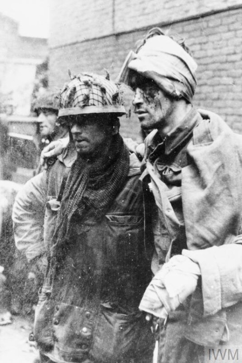 Wounded survivors of 1st British Airborne captured by the...