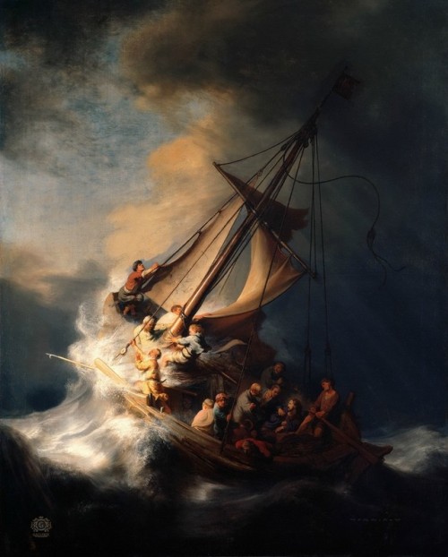 loumargi:Rembrandt van Rijn (1606-1669). Christ in the storm on...